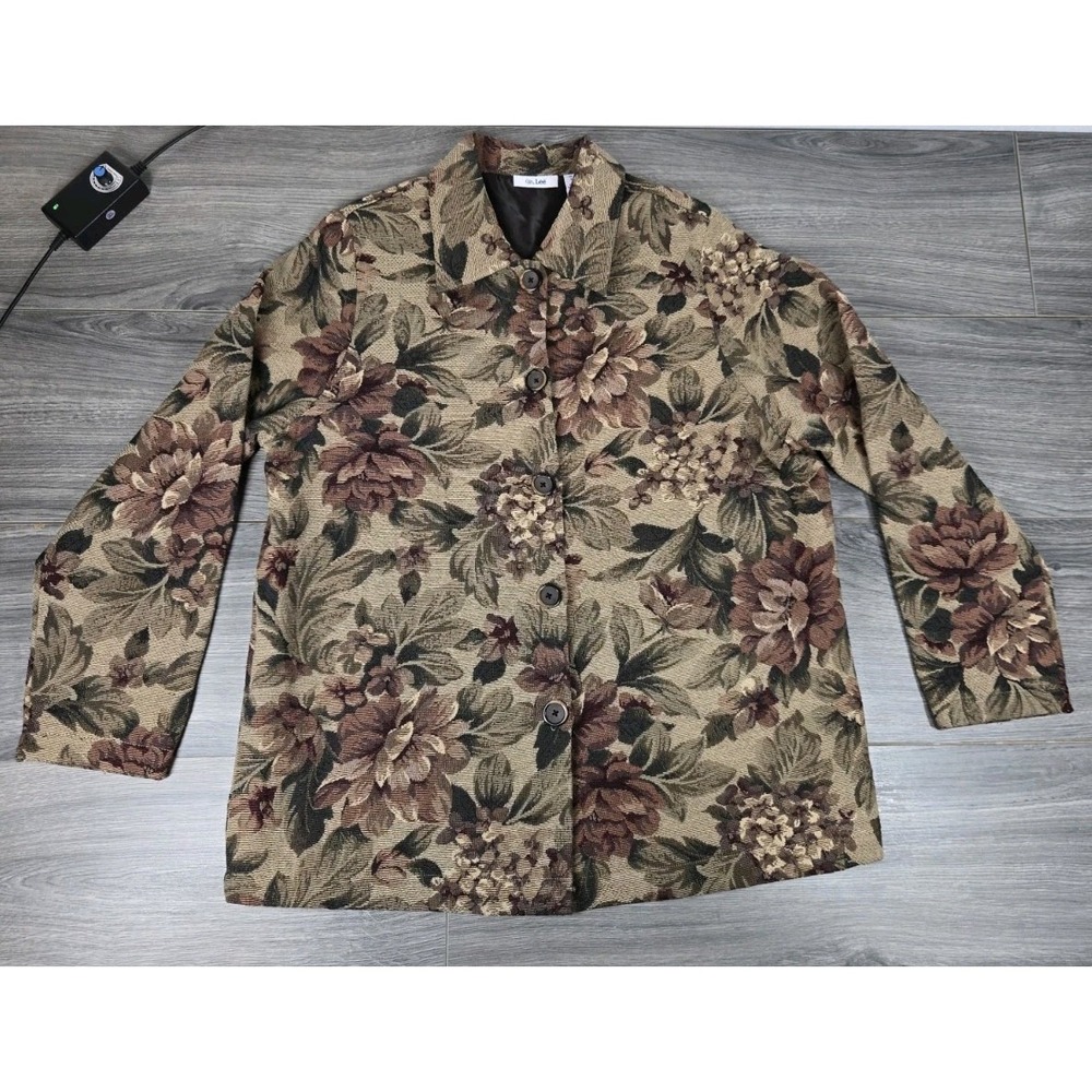 Ms Lee Shirt Womens‎ Medium M Multicolor Floral Button Lightweight